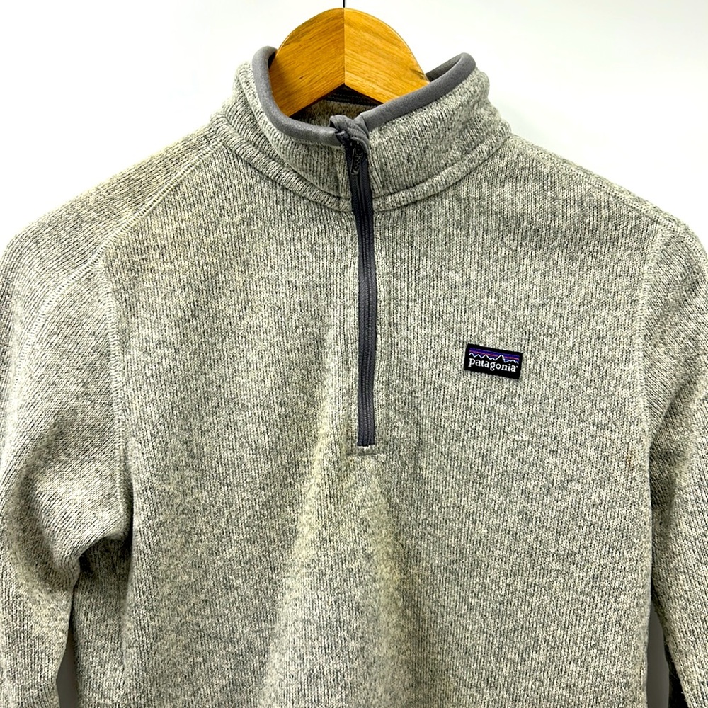 PATAGONIA BETTER SWEATER FLEECE 1/4 ZIP WOMEN SIZE SMALL GRAY  PULLOVER